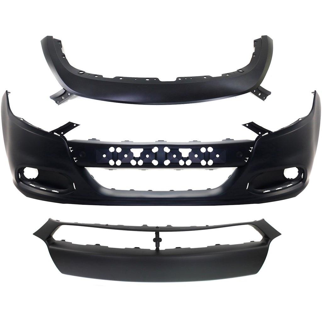 2013-2016 Dodge Dart Bumper Cover - Front, Upper, CAPA Certified (1TS71TZZAE)