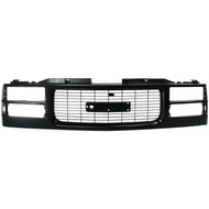 Grille Assembly Black For 1994-2000 GMC C2500 C3500 K3500 K2500