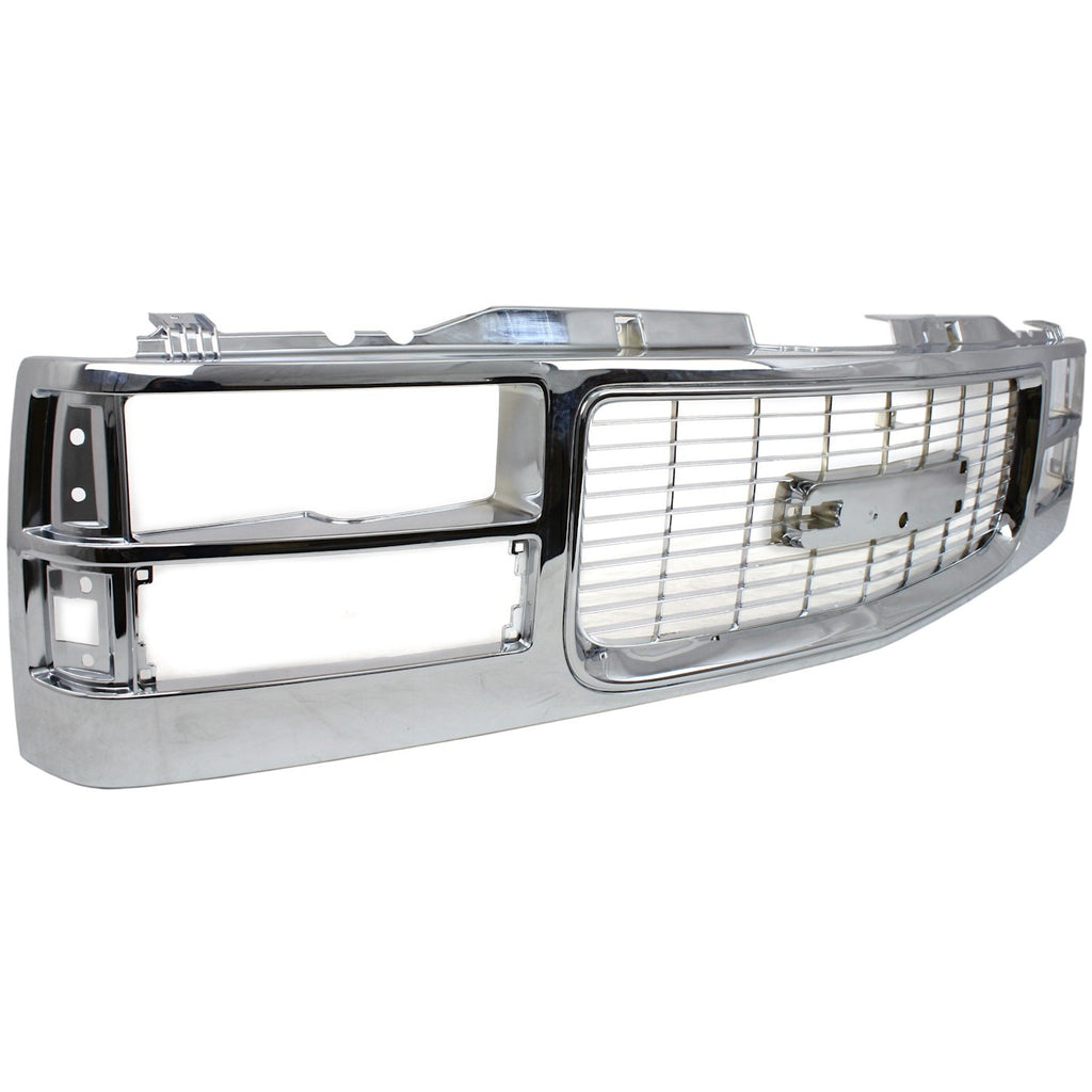 1994-2000 GMC Grille - Chrome, Assembly (12388709PFM)