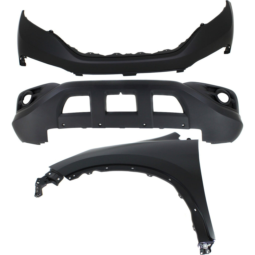 2012-2014 Honda CR-V Bumper Cover - Front, Driver Side, CAPA Certified (04711T0AA90ZZ)