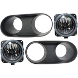 Fog Light Kit For 2003-04 Ford Mustang Front Left and Right with Fog Light Trim