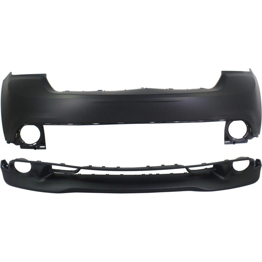 2011-2013 Dodge Durango Bumper Cover - Front, Upper & Lower, Primed (68089169AB)