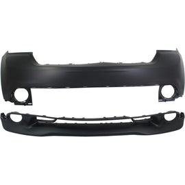 2011-2013 Dodge Durango Bumper Cover - Front, Upper & Lower, Primed (68089169AB)