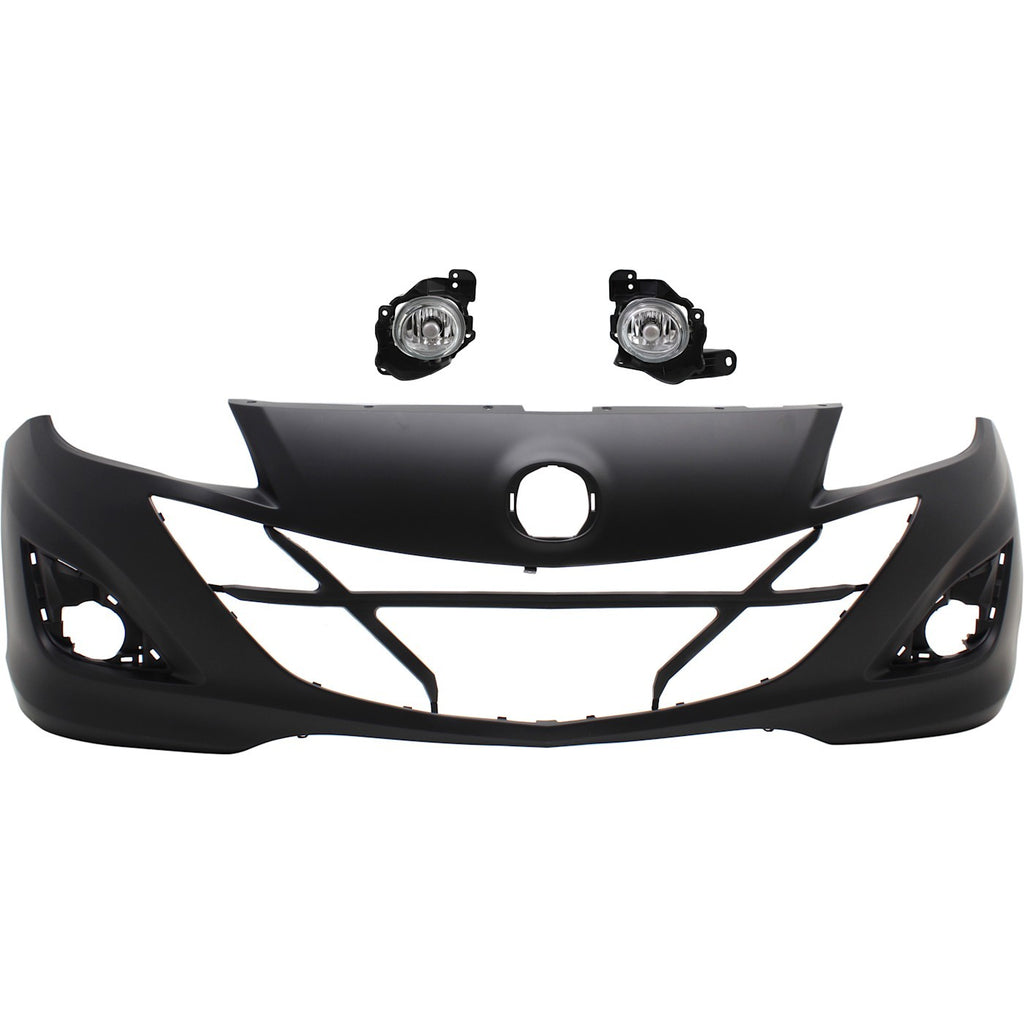 2010-2013 Mazda 3 Bumper Cover - Front (BBN650031EBB)