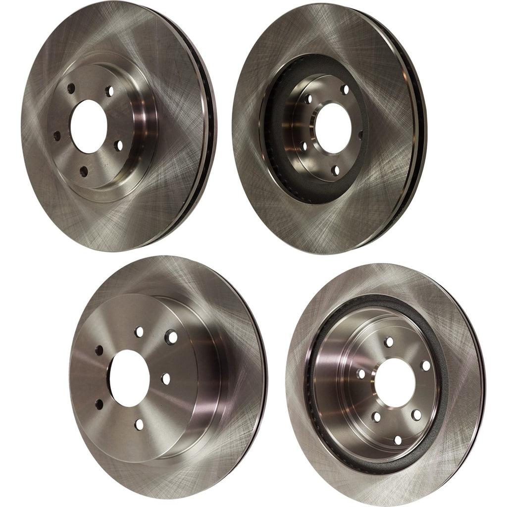2003-2004 Nissan Murano Front Rear Disc Brake Rotors Built up to April