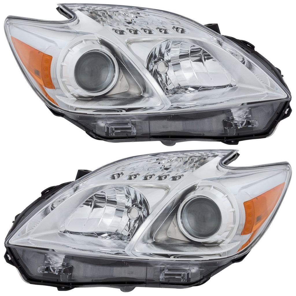 2012-2015 Toyota Prius Headlights - Left & Right, CAPA Certified (8113047520)