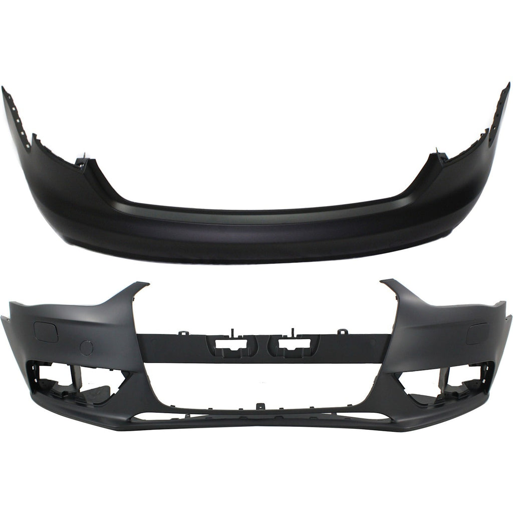 2013-2016 Audi A4 & A4 Quattro Bumper Covers - Front & Rear (8K0807065CGRU)