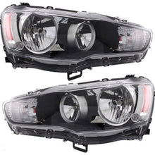 Load image into Gallery viewer, 2008-2014 Mitsubishi Lancer Headlights - Left &amp; Right, Chrome (8301B075)