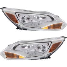 Load image into Gallery viewer, 2012-2014 Ford Focus Headlights - Halogen, Left &amp; Right, w/ Bulbs (BM5Z13008F)