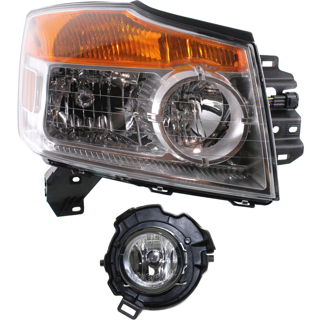 2008-2015 Nissan Armada Headlight - Passenger Side (260109GA0B)