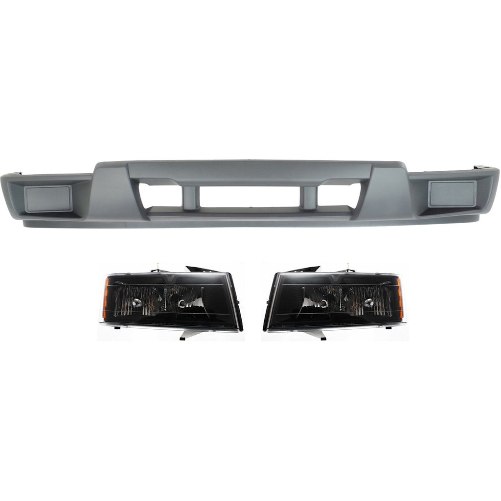 2005-2012 Chevrolet, GMC & Isuzu Bumper Cover - Front, 3-Piece (20766570)