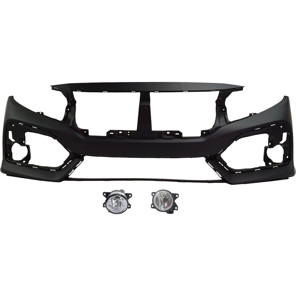 2017-2019 Honda Civic Bumper Cover - Front, Primed (04711TGGA00ZZ)