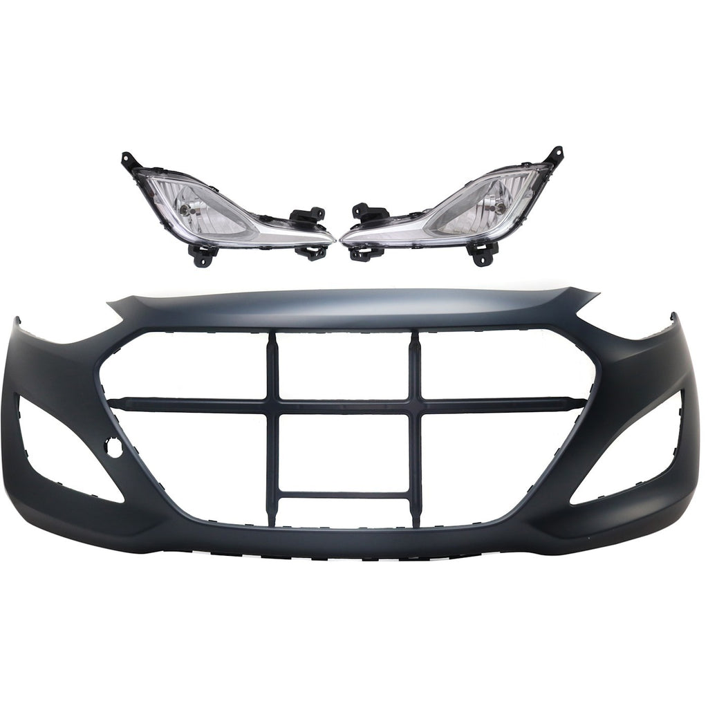 2013-2017 Hyundai Elantra GT Bumper Cover - Front, CAPA Certified (86511A5000)