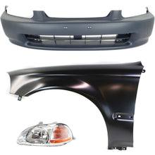 Load image into Gallery viewer, 1996-1998 Honda Civic Bumper Cover - Front, Sedan, Coupe (04711S01A00ZZ)