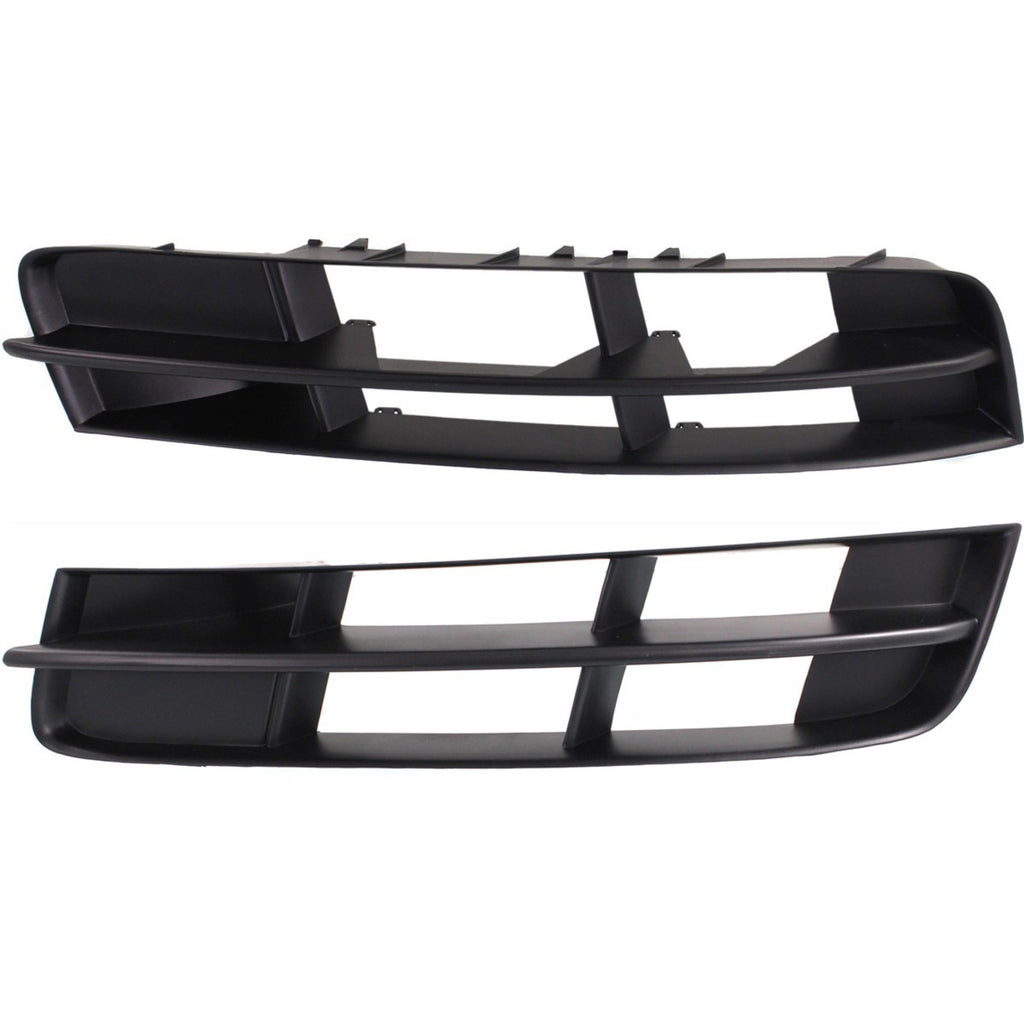2010-2015 Audi Q7 Bumper Grille - Left & Right, Textured Black