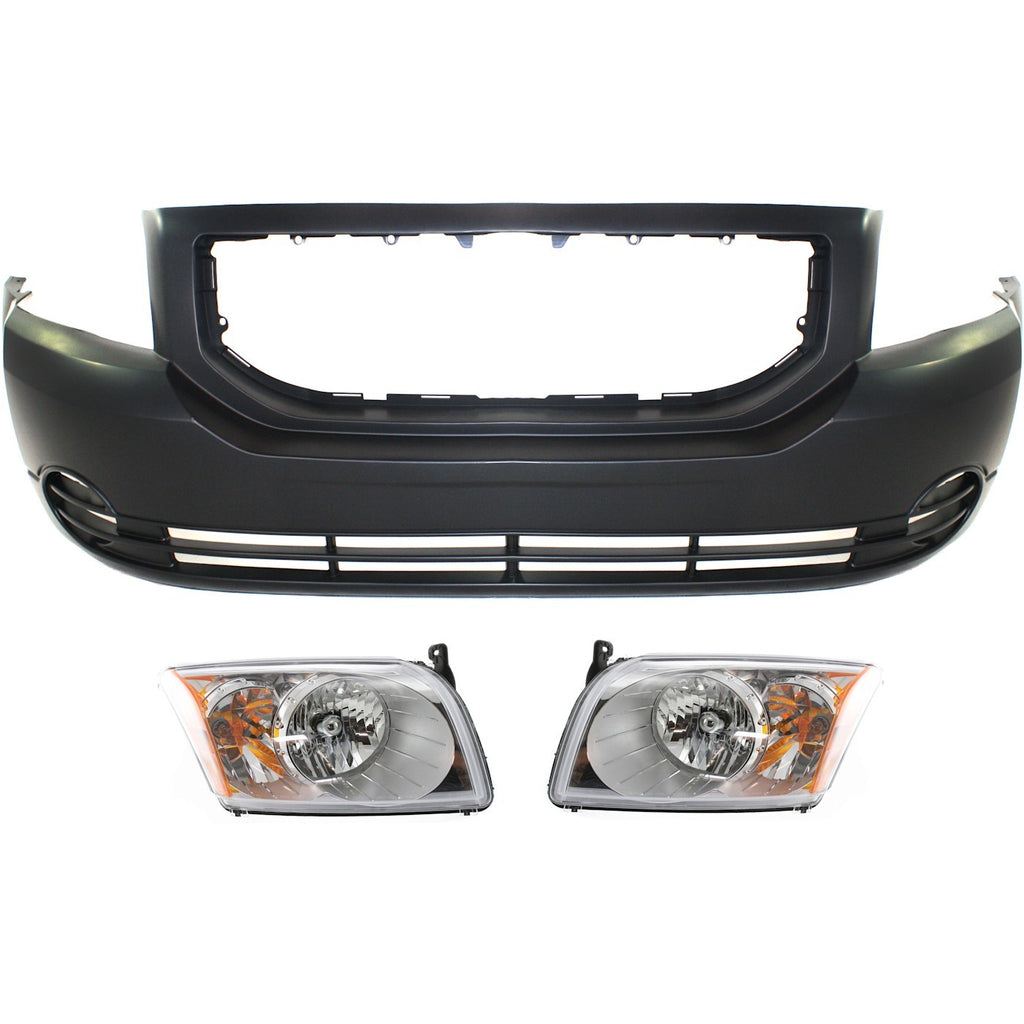 2007-2012 Dodge Caliber Bumper Cover - Front (5303738AK)