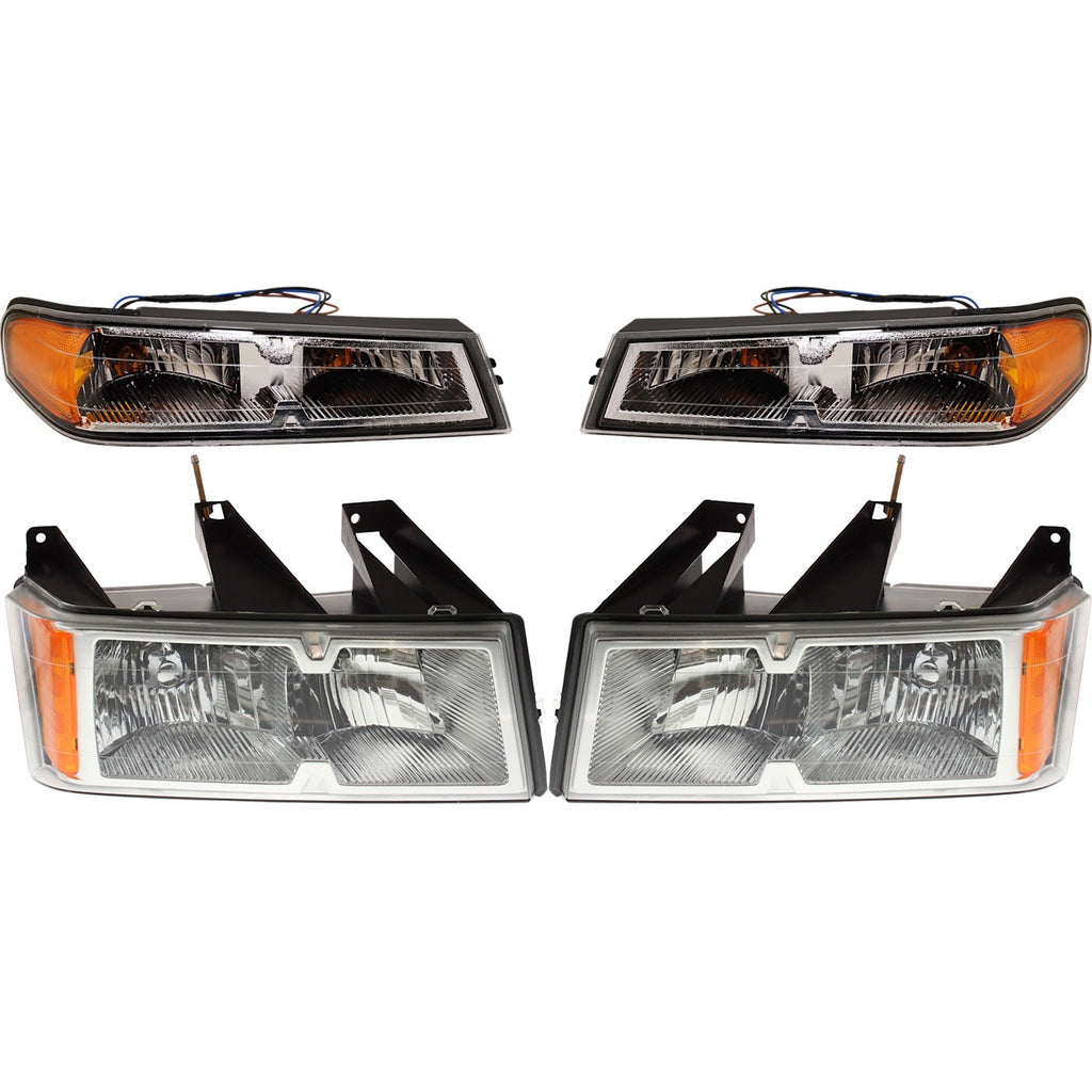 2005-2008 Chevrolet Colorado Headlights - Driver & Passenger Side (19209126)
