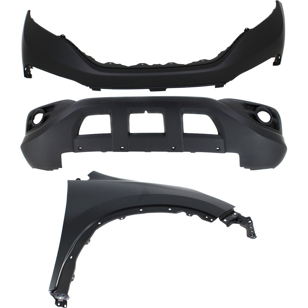 2012-2014 Honda CR-V Bumper Cover - Right, CAPA Certified (04711T0AA90ZZ)