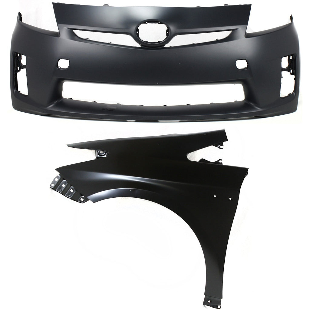 2010-2011 Toyota Prius Bumper - Front, CAPA Certified (5211947917)