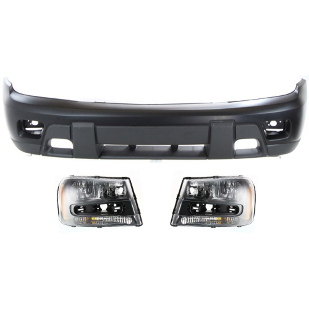 2002-2007 Chevrolet Trailblazer Bumper Cover - Front (88937047)