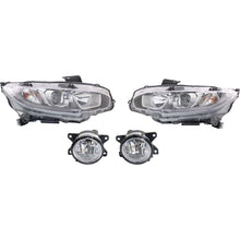 Load image into Gallery viewer, 2016-2020 Honda Civic Headlights - Driver &amp; Passenger Side (33100TBAA01)