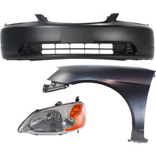 Load image into Gallery viewer, 2001-2003 Honda Civic Bumper Cover - Front, Sedan (33151S5AA01)