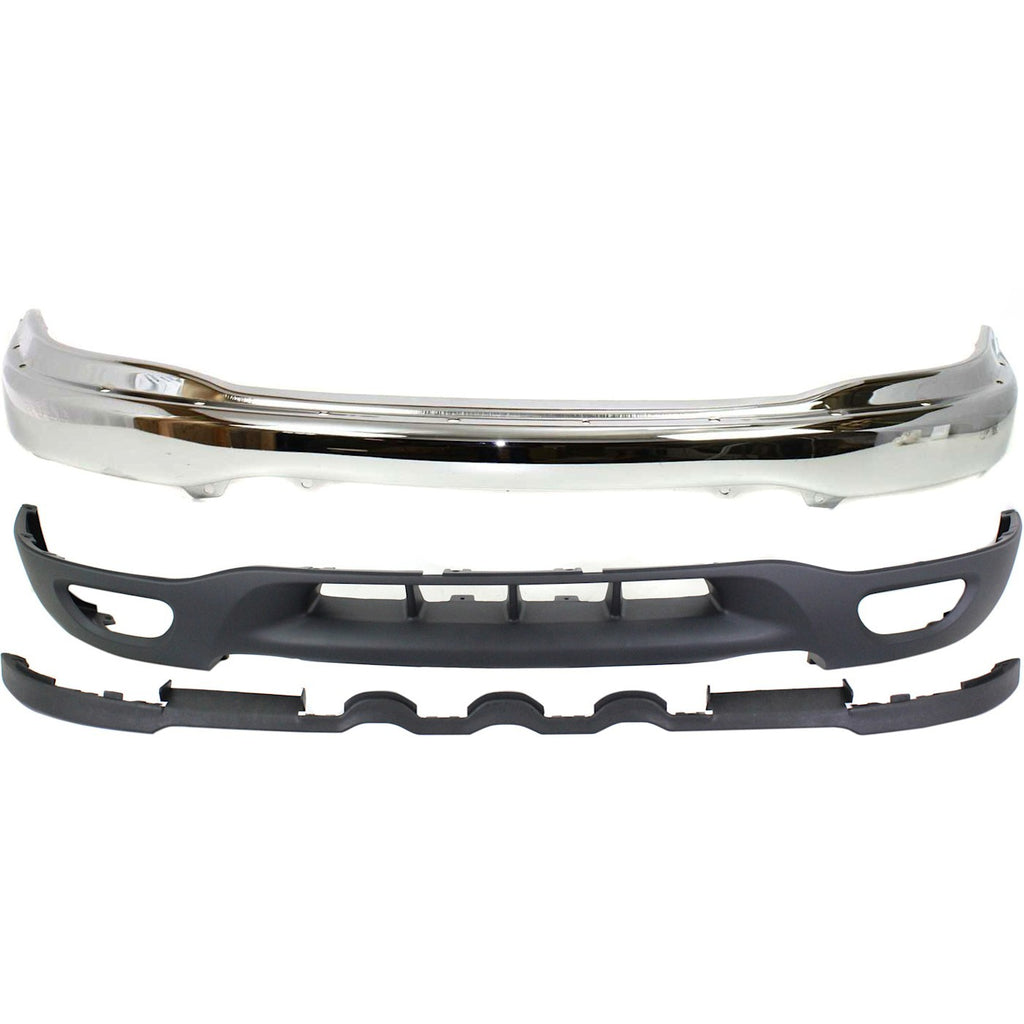 1999-2003 Ford Expedition & F-150 Bumper - Front, Chrome (XL3Z17757AA)