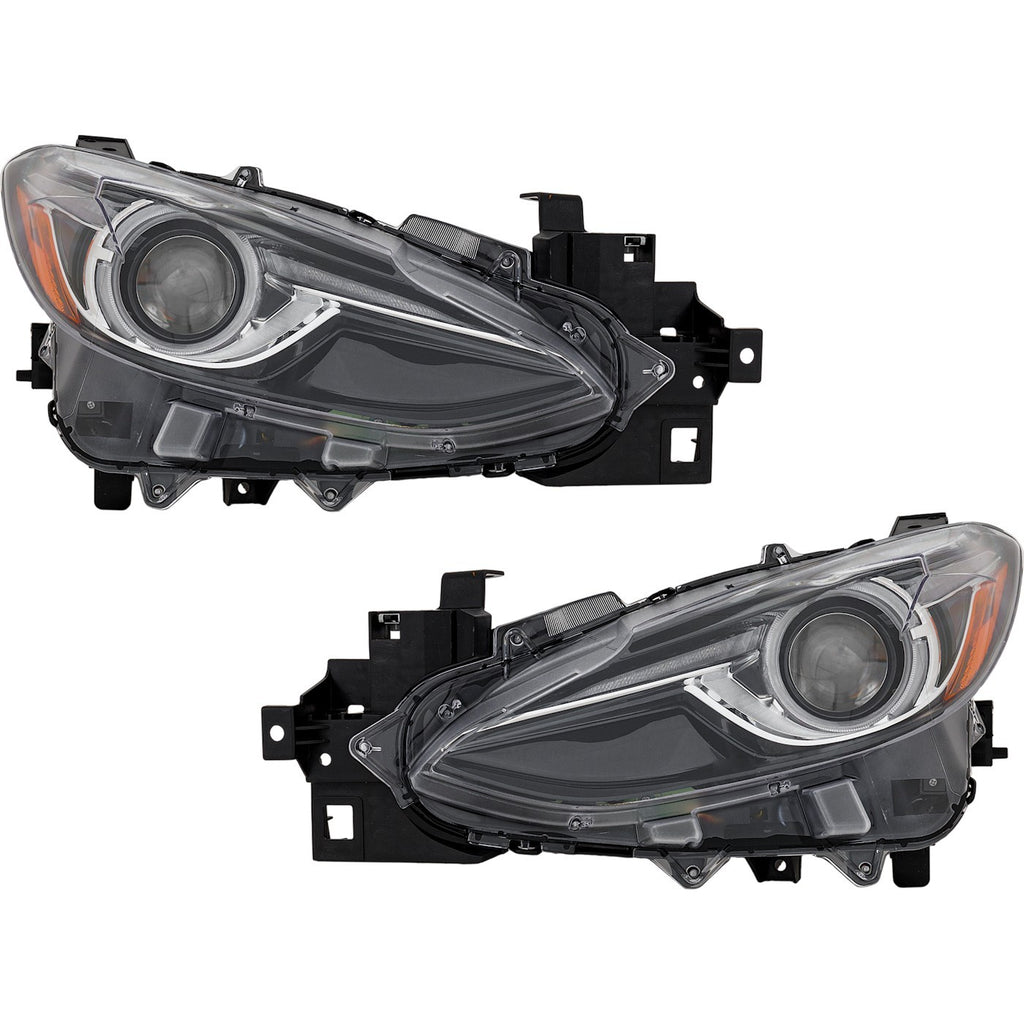 2014-2018 Mazda 3 & 3 Sport Headlights - Driver & Passenger Side (BHN251031B)
