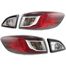 Load image into Gallery viewer, 2010-2013 Mazda 3 Tail Lights - Driver &amp; Passenger Side, Inner &amp; Outer (BBM451150G)