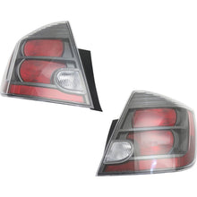 Load image into Gallery viewer, 2010-2012 Nissan Sentra Tail Lights - Left &amp; Right, Black, CAPA Certified (26550ZT50B)