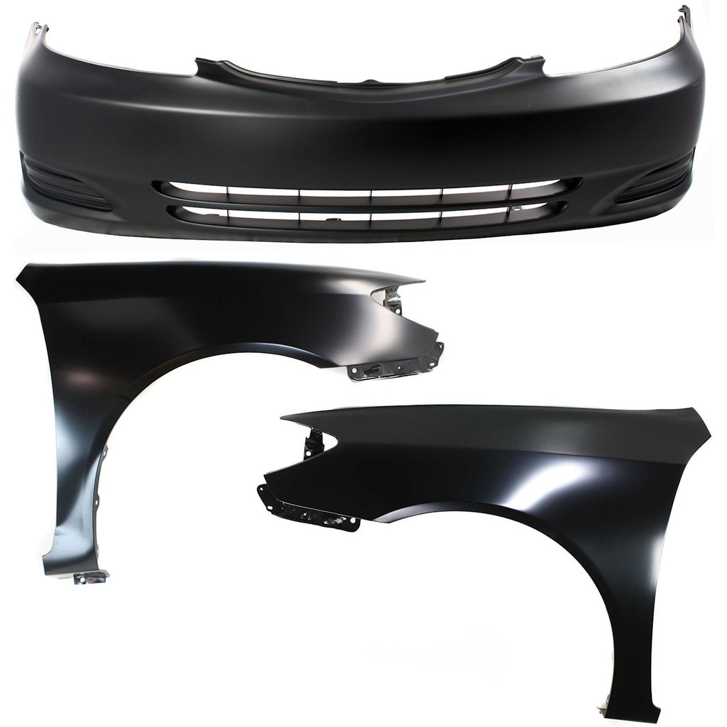 2002-2004 Toyota Camry Bumper Cover - Front, 3-Piece (52119AA904)