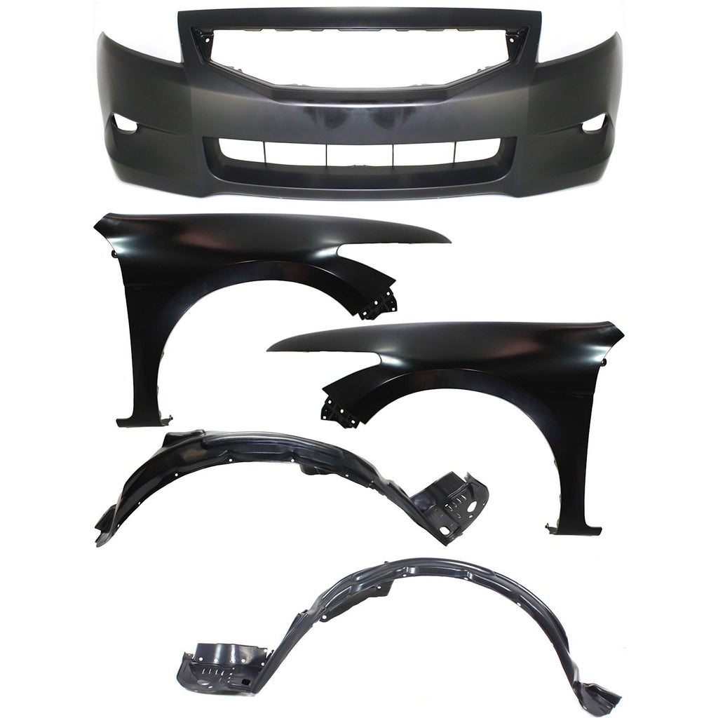 2008-2010 Honda Accord Bumper Cover - Front, Coupe (04711TE0A90ZZ)