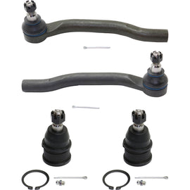 2001-2008 Acura MDX & Honda Pilot Tie Rod Ends - Front, Left & Right, 4-Piece (2601701)