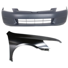 Load image into Gallery viewer, 2003-2005 Honda Accord Bumper Cover - Front, Right, CAPA Certified (04620SDAA90ZZ)