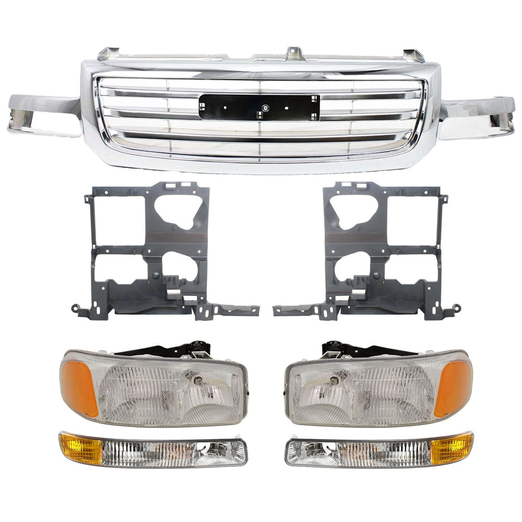 2003-2007 GMC Sierra 1500, Sierra 1500 Classic & Sierra 2500 Grille - Assembly (19130791PFM)