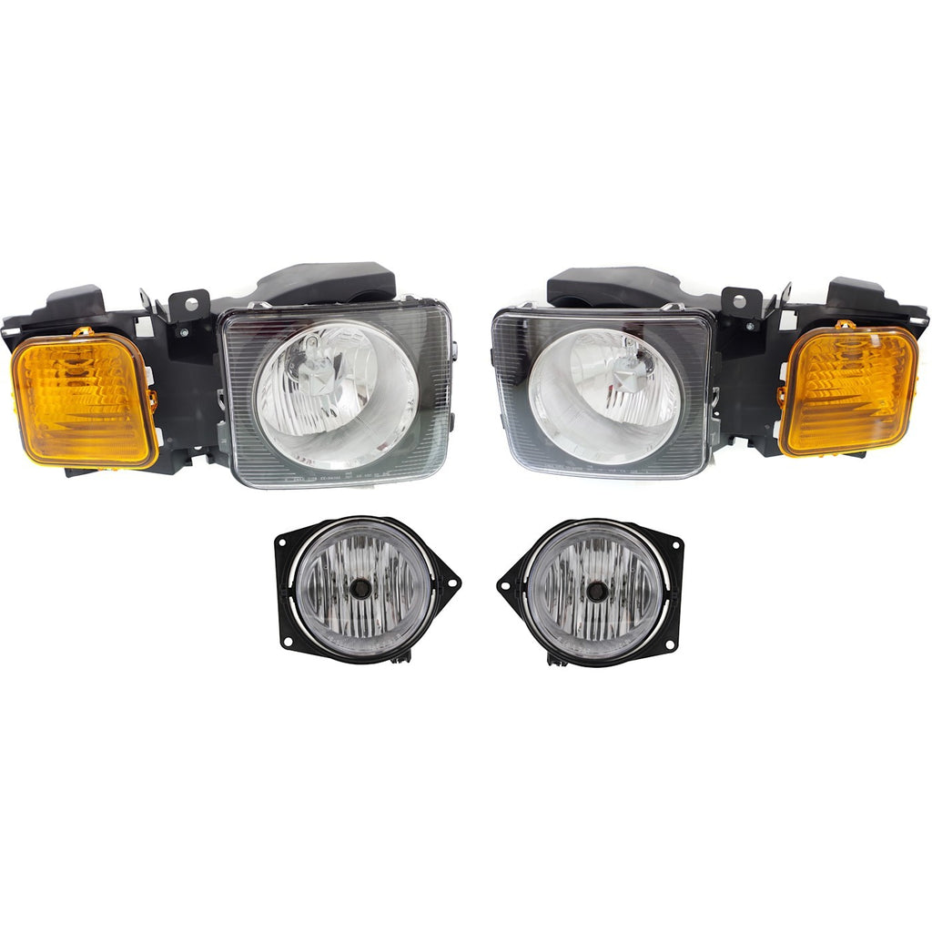 2006-2010 Hummer H3 & H3T Headlights - Halogen, Left & Right (15951164)