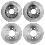 Front and Rear Disc Brake Rotors For 2003-2008 Hyundai Tiburon