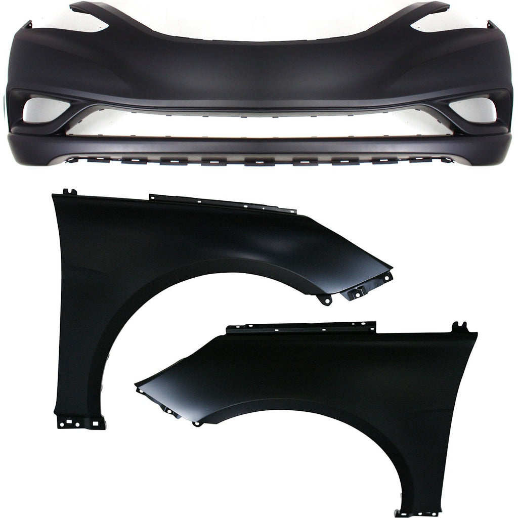 2011-2013 Hyundai Sonata Bumper Covers - Front, Left & Right (865113Q000)