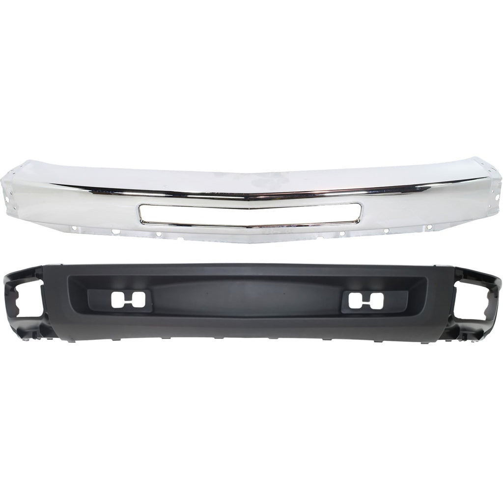 2009-2013 Chevrolet Silverado 1500 Bumper - Front, Chrome (15941850)