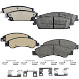 Front and Rear Ceramic Brake Pad Set For 2007-2008 Chevrolet Tahoe GMC Yukon