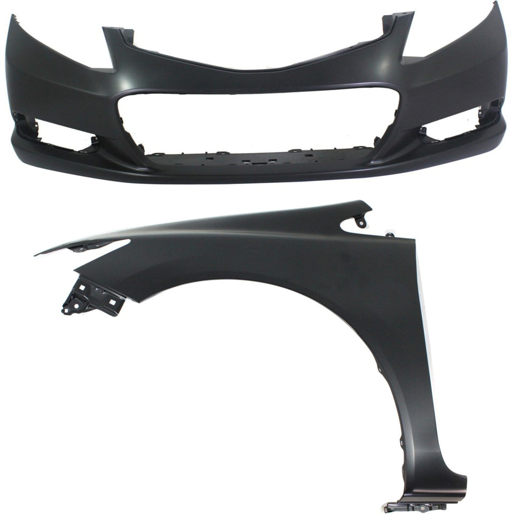 2012-2013 Honda Civic Bumper Cover - Front, CAPA Certified, Coupe (04711TS8A90ZZ)