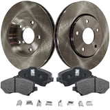 Brake Disc and Pad Kit For 08-16 Dodge Grand Caravan 302mm Front and 305mm Rear