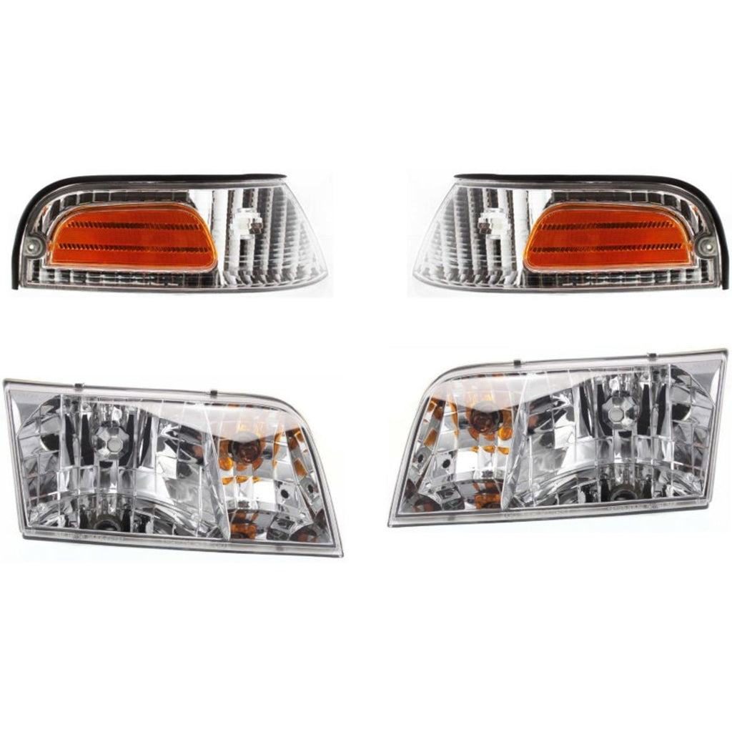 1998-2011 Ford Crown Victoria Headlight (4W7Z13008A)