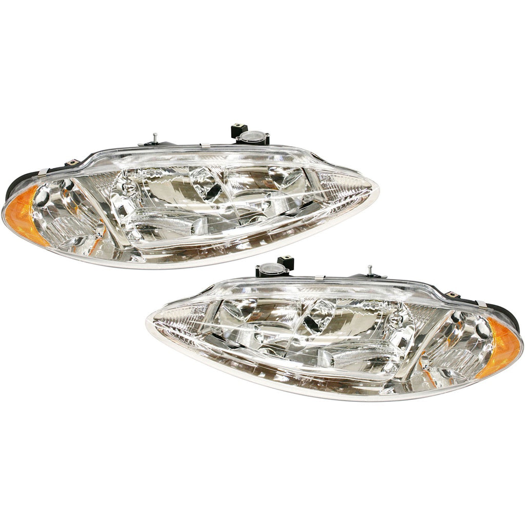 1998-2004 Chrysler Intrepid & Dodge Intrepid Headlights - Left & Right, w/ Bulbs (5161536AB)