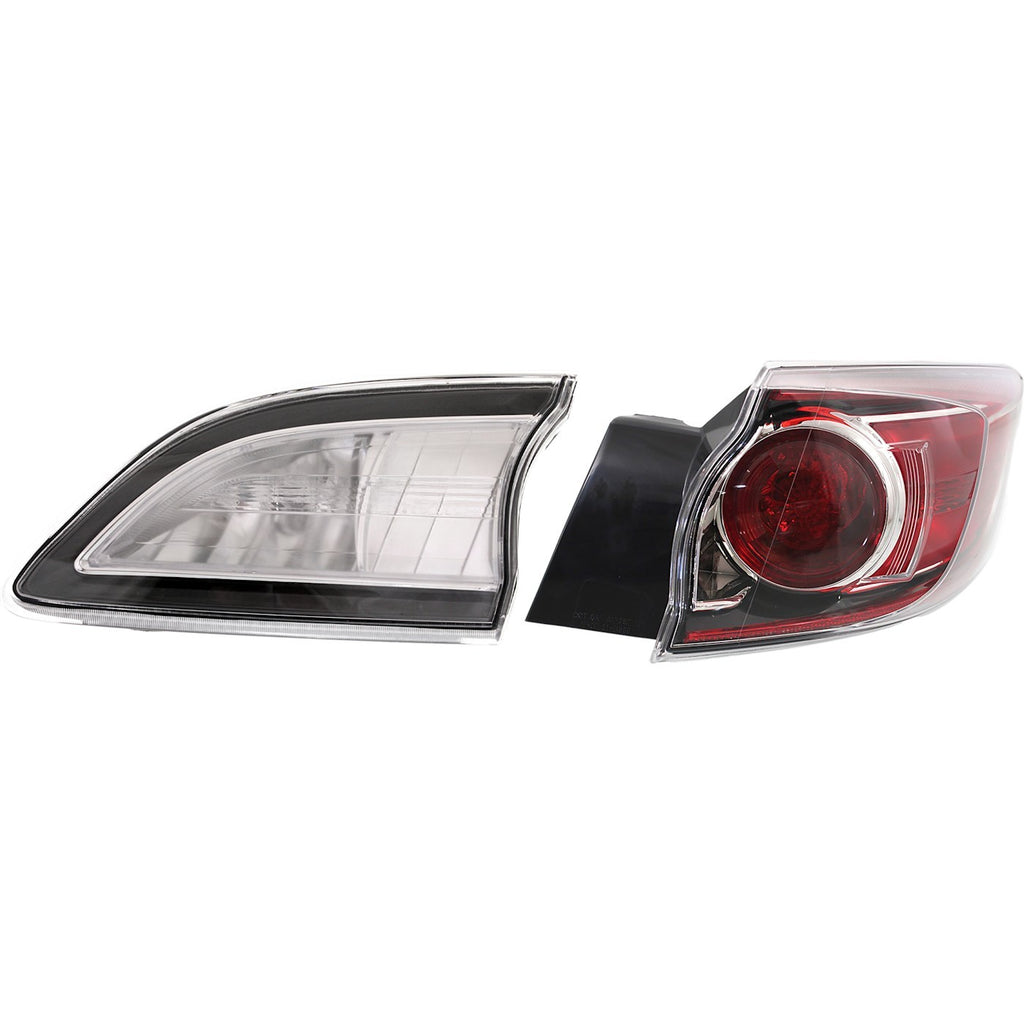 2010-2013 Mazda 3 Tail Light - Halogen, Right, Inner (BBN751150D)