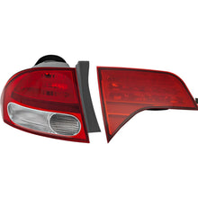 Load image into Gallery viewer, 2009-2011 Honda Civic Tail Light - Halogen, Left, Inner &amp; Outer (33551SNAA51)