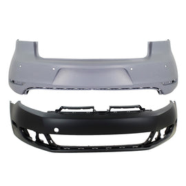 2010-2014 Volkswagen GTI & Golf Bumper Cover Set - Front Rear