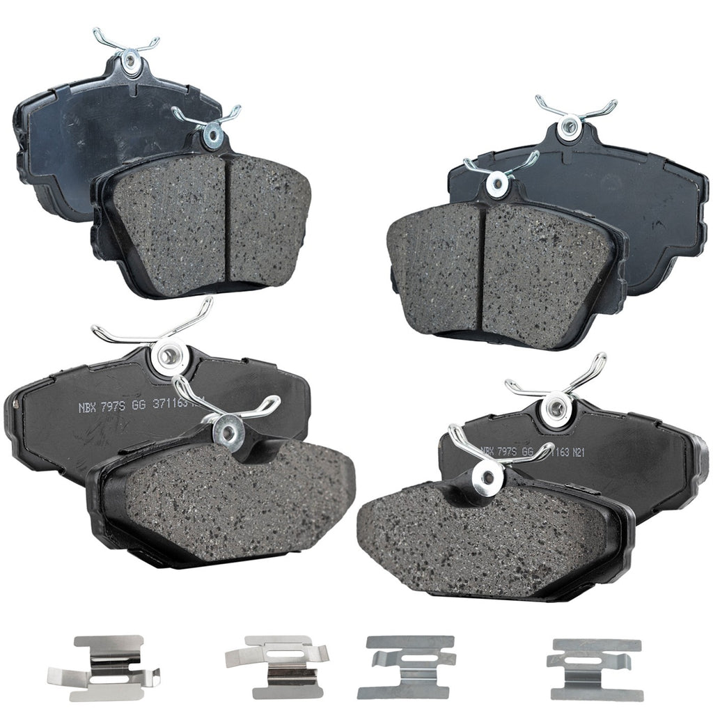 1999-2005 Ford Taurus, Lincoln Continental & Mercury Sable Brake Pads - Front & Rear (1F1Z2001AA)