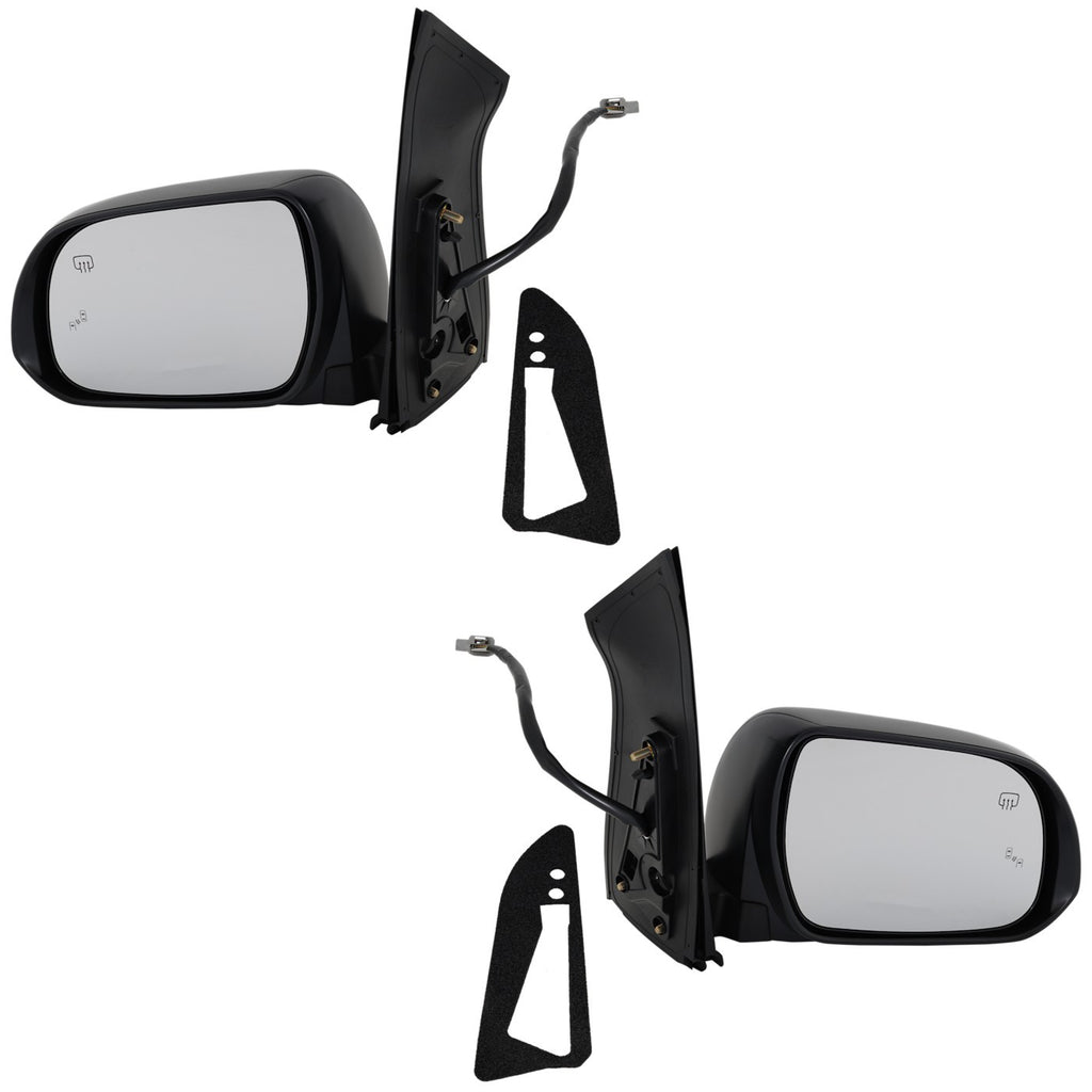 Kool Vue 2015-2017 Toyota Sienna Mirrors - Driver & Passenger Side, Heated (8791008122C1PFM)