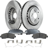 Front Brake Disc Rotors and Pads Kit For 2015-2020 Acura TLX 2-Wheel Set